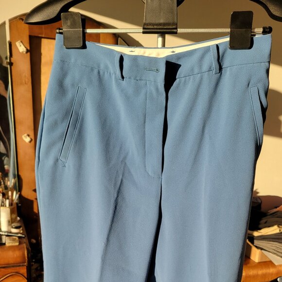 Little Moon cropped trouser in bright blue - Picture 1 of 4